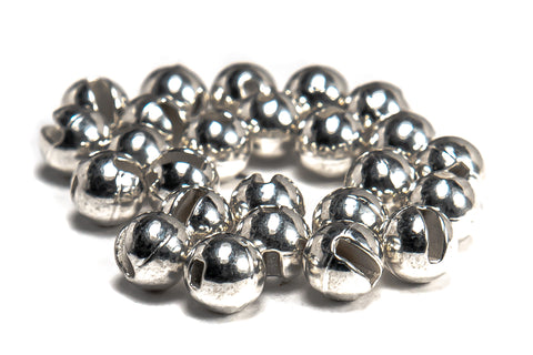 Silver Slotted Tungsten Beads